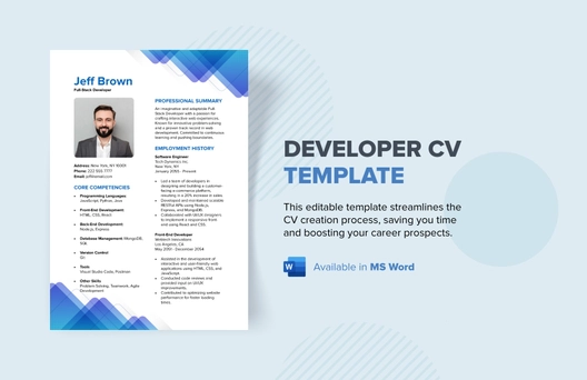 Developer CV Template