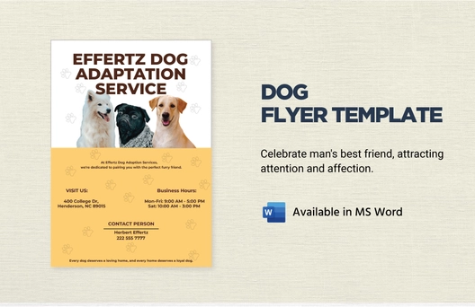 Dog Flyer Template