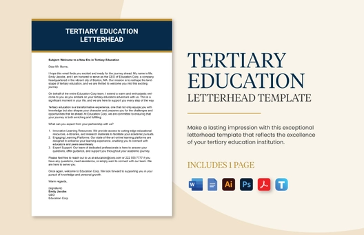 Tertiary Education Letterhead Template