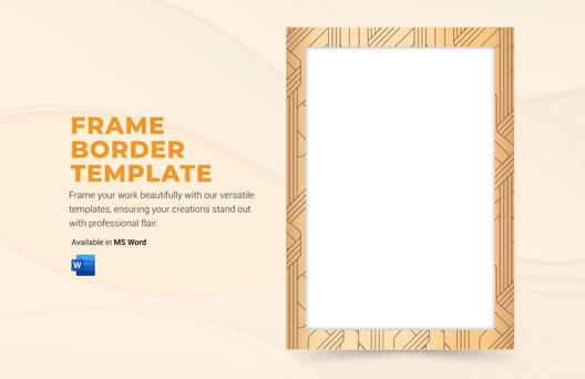 Frame Border  Template Frame Border  Template
