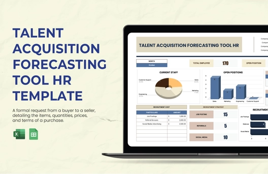 Talent Acquisition Forecasting Tool HR Template