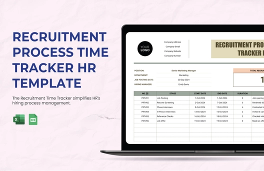 Recruitment Process Time Tracker HR Template