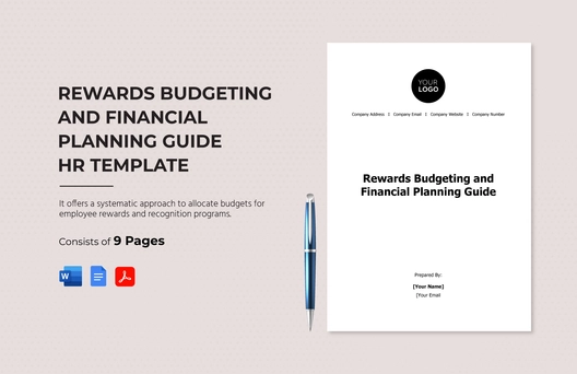 Rewards Budgeting and Financial Planning Guide HR Template