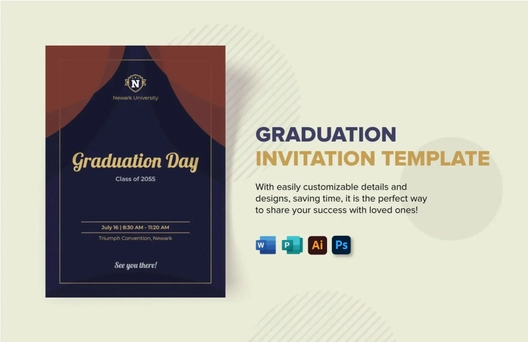 Graduation Invitation Template