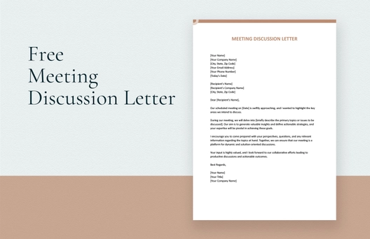 Meeting Discussion Letter