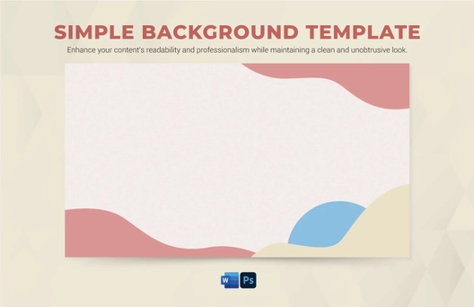 Simple Background Template