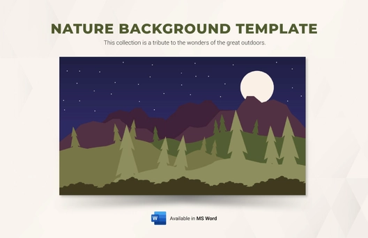 Nature Background Template