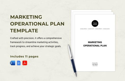 Marketing Operational Plan Template