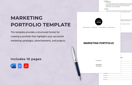 Marketing Portfolio Template