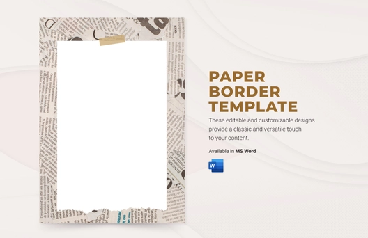 Paper Border Template Paper Border Template