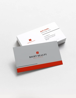 Minimal Real Estate Business Card Template