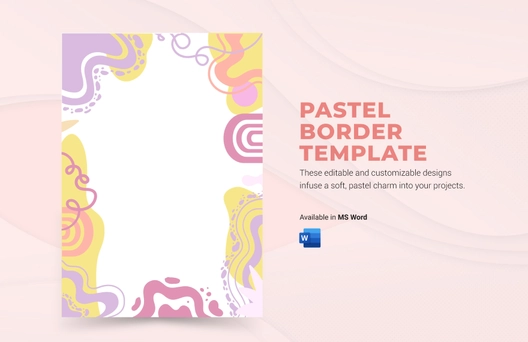 Pastel Border Template Pastel Border Template