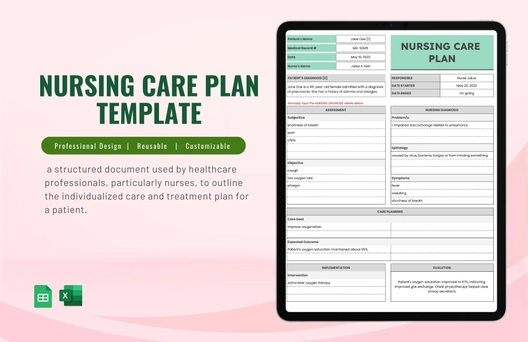 Nursing Care Plan Template