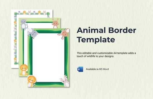 Animal Border Template