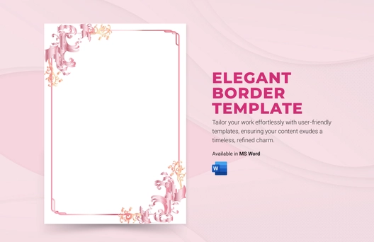 Elegant Border Template Elegant Border Template