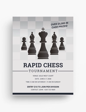 Chess Tournament Flyer Template