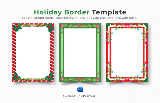 Holiday Border Template