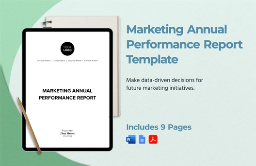 Marketing Annual Performance Report Template Marketing Annual Performance Report Template