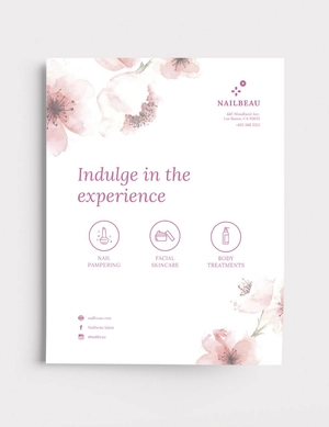 Elegant Nail Salon Flyer Template
