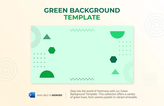 Green Background Template
