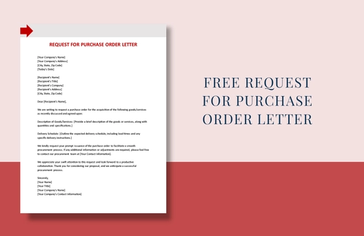 Request For Purchase Order Letter