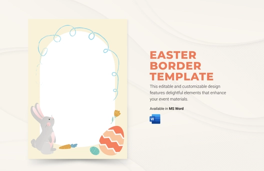 Easter Border Template