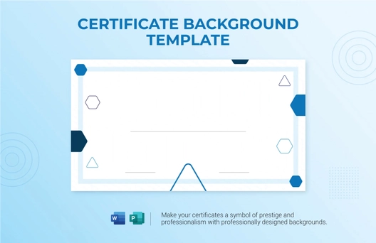 Certificate Background Template