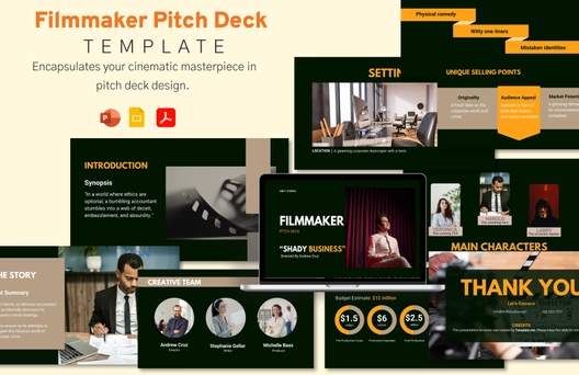 Filmmaker Pitch Deck Template