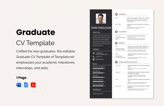 Graduate CV Template