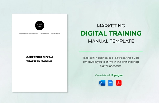 Marketing Digital Training Manual Template