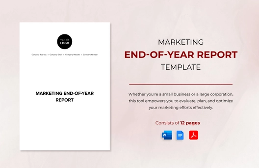 Marketing End-of-Year Report Template