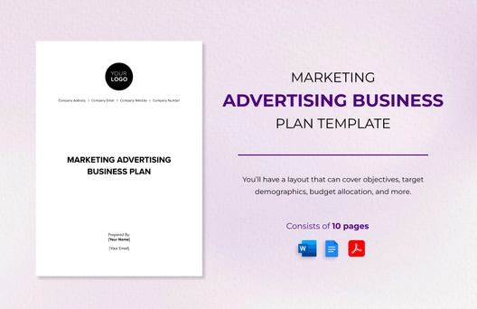 Marketing Advertising Business Plan Template