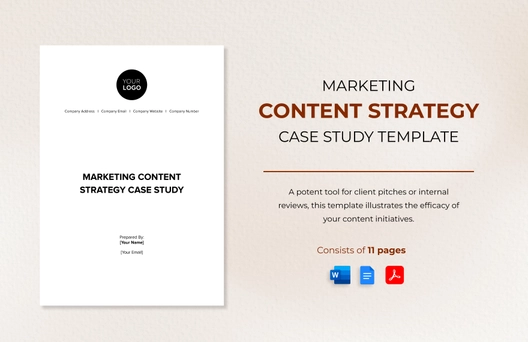 Marketing Content Strategy Case Study Template