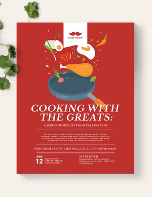 Cooking Lessons Flyer Template