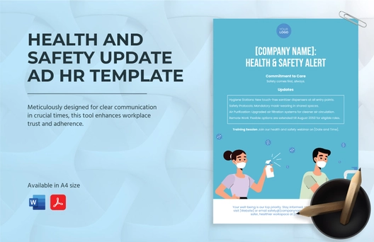 Health And Safety Update Ad HR Template