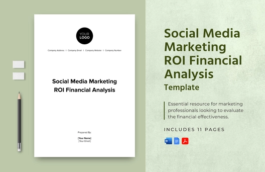 Social Media Marketing ROI Financial Analysis Template