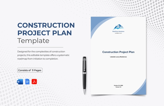 Construction Project Plan Template