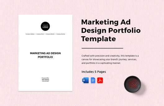 Marketing Ad Design Portfolio Template