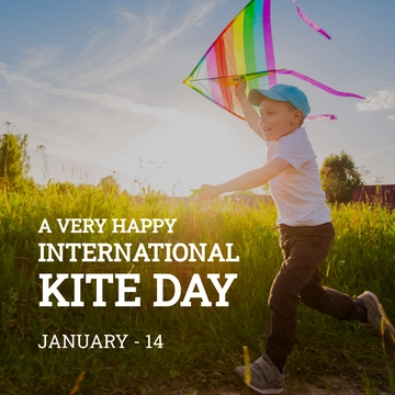 Free International Kites Day Instagram Post Template to Edit Online
