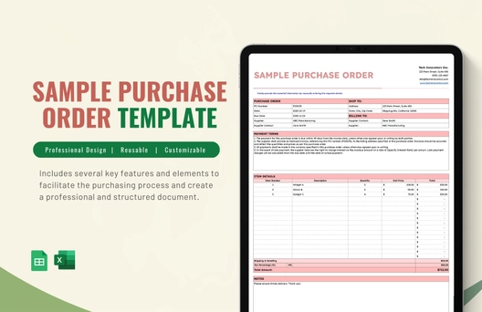 Sample Purchase Order Template