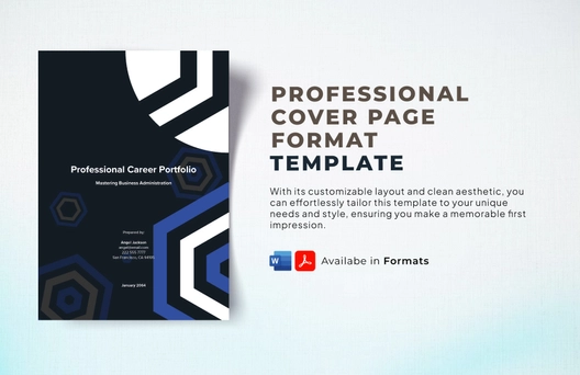 Professional Cover Page Template