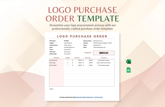 Logo Purchase Order Template
