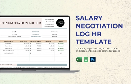 Salary Negotiation Log HR Template