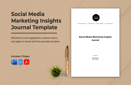 Social Media Marketing Insights Journal Template