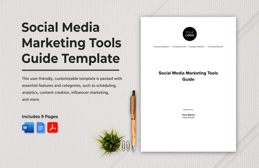 Social Media Marketing Tools Guide Template