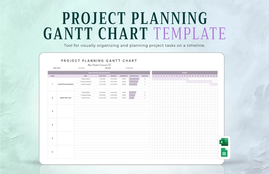 Project Planning Gantt Chart Template