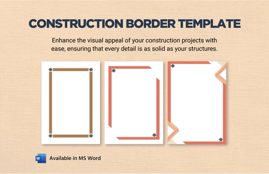 Construction Border Template Construction Border Template