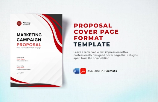 Proposal Cover Page Template