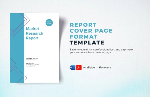 Report Cover Page Template