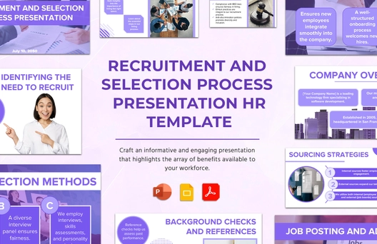 Recruitment and Selection Process Presentation HR Template Recruitment and Selection Process Presentation HR Template